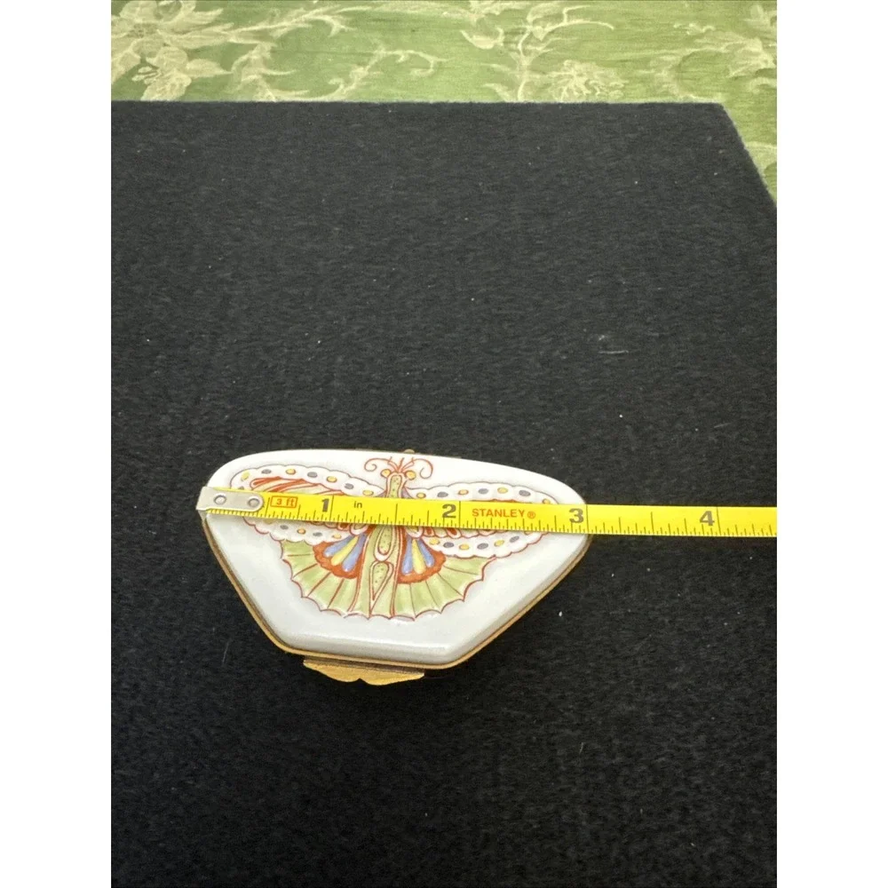 Musée des Arts Décoratifs Paris Vintage Hand-Painted Butterfly Moth Trinket Box